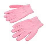 CRILSTYLEO 1 Paar Handschuhe aufhellen feuchtigkeitsspendende Spa-Handschuhe natürliche Handschuhe handpflege handschuhe geburtstagsgeschenk Handschuhe für die Handpflege Gel-Handschuhe Rosa