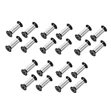 IMIKEYA 5 Sätze Griffschraube Küchenmesser-reparaturniete Pop-nieten Stützbeschlag Messergriff-ersatzniete Messergriff-nietbefestigungswerkzeug Popniet Silver Legierter Stahl 4 Stück * 5