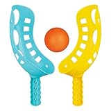 SCOOP Ball -Set, Set Toss Catch -Spielzeug, Lacrosse -Schlägerspiel Mit Aufbewahrungstasche, Benutzerfreundliche, Ergonomische Funktionen, 24,2 X 7,2 X 5 Cm Für Die Familienversammlung, Tägliche Verwe