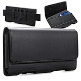 BECPLT for iPhone 16 Pro Max 15 Pro Max 14 Pro Max 13 Pro Max 12 Pro Max 11 Pro Max Gürtelclip Hülle Holster Leder Tasche Handytasche Gürteltasche Schutzhülle Case für Galaxy S24+ S23+ S22+ S21+