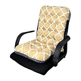 THOANBY Stuhlkissen,doppelseitig,rutschfest,hohe Rückenlehne,für den Innen- und Außenbereich,weiche Baumwollunterlage mit Band für Garten oder Terrasse