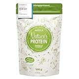 Nutri + Protein Shake Vanille 500 g - natürliches Proteinpulver ohne Süßungsmittel - 83,1% Eiweiß - pflanzliches Eiweißpulver vegan & glutenfrei