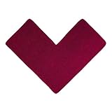 WohnDirect Eck Duschmatte 100 x 100 x 50 cm | Beere - rutschfest & Waschbar - idealer Duschvorleger für eckige Duschkabinen zum Set kombinierbar - Badematten & Badteppiche