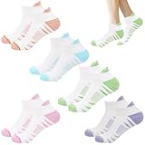 Enreluya Sneaker Socken Damen (35-38), 20 * 8 * 6cm 5 Paar Füßlinge Sneakersocken, Kurze Socken, Für Frauen, Laufsocken Unsichtbare Anti Schweiß, Geschenke für Frauen, Weiß