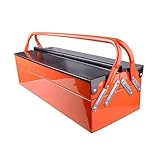 Werkzeugkasten-Organizer mit herausnehmbaren Spitzen in Metallschale – groß, zusammenklappbar für Werkzeuge, Heimwerker, Auto, Garage, Zuhause und den professionellen Gebrauch