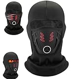 Anti-Fog Winter Balaclava Ski Mask for Men, Windproof Thermal Full Face Cover for Skiing, Cycling & Motorcycle Riding (Fleece-Lined)