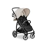 Hauck Buggy Rapid 4D / bis 25 kg / Schnell Faltbar / Sonnen Verdeck UPF 50 + / Gummiräder / Getränkehalter / Höhenverstellbar / Liegeposition / Leicht Abwischbar / Großer Einkaufskorb / Classic Beige