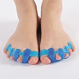 ALINZO Gel-Zehentrenner – Orthopädische Ballenzeh-Schiene & Großzehenglätter für Hallux Valgus – Hammerzehen-Korrektur & Fußbandage zur Ballenzeh-Entlastung