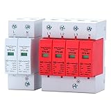 1PCS 1P 2P 3P 4P Haus Blitz Überspannungsschutz Schutz Niederspannung Ableiter Gerät 380V Blitz Gerät (Color : 60KA, Size : 2)