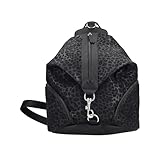 Rieker Damen H1055 Rucksackhandtasche, Schwarz