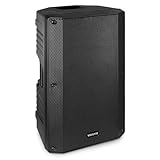 Vonyx VSA12P - Passiver Lautsprecher 800 Watt mit 12'-Tieftöner, ABS Kunststoffgehäuse mit Rollen und Griffen für den mobilen oder temporären Einsatz, PA Speaker Passiv Lautsprecher Box