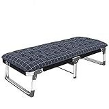 GLFNB Terrassen-Loungesessel, Gäste-Klappbett, Feldbett mit Matratze, Klappbett für Zuhause, einfaches Mittagsbett, Büro, Marschbett für Erwachsene, Siesta-Loungesessel, Krankenhaus-Begleitbett, 2