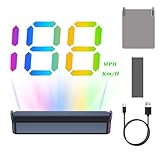 Tachometer Für Auto | Smart Doppelmodus Universaler Projektor - Anzeige Auf Der Frontscheibe | Für Höhenmesser Uhr Reiseweckalarm Auto Lkw SUV Golf Fahrten