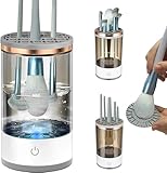 Make-up-Pinselreiniger Elektrisch,Make Up Pinsel Reiniger,Automatic Electric Makeup Brush Cleaner,Make Up Pinselreiniger Trockner,Elektrischer Pinsel Reinigungsgerät für Die Meisten Pinse