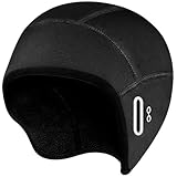 HAZENS Fahrradmütze Fahrradhelm Mütze Radmütze Unterziehmütze Herren/Damen Fahrradkappe Sportmütze Laufmütze Bike Warm Cap Winddichte Wintermütze Atmungsaktiv Helmmütze (Black)