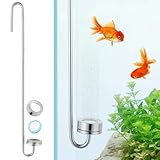Für Wasserpflanzen, S-förmig, 30,5 cm Aquarium-Co2, CO2-Diffusor mit hoher Auflösung, Kohlendioxid-Blasen-Refiner
