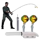 Evember Angelrutenklemme auf Licht - Wasserdichte Angelrutenspitze Lampe - Fischfinder Lampe Stabil Knicklicht Nacht Zubehör für Anfänger Erwachsene Enthusiasten