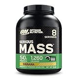 Optimum Nutrition Serious Mass Weight Gainer Pulver, Geschmack Banana, 2.73kg, 8 Portionen