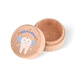 GADITIEK Zahndose Milchzähne für Mädchen und Jungen, Milchzahndose mit niedlichem Motiv, Zahnbox für Milchzähne, Geschenkideen zur Taufe und zum Geburtstag, neue Eltern Zahnfee Geschenk (Zahn)