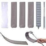 Amfrpar Ausziehbarer Staubwedel Flach Dehnbarer Staubwedel Duster mit Edelstahl Teleskopstange Spalt Staubreiniger Multifunktionaler Einstellbarer Mikrofaser-staubpinsel Gap Mop Gab Dust Cleaner