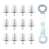 Xoktlde 12 x Fußball-Spikes, Aluminium-Ersatz-Stollen für Training, Wettkampf, Aluminium-Ersatz-Stollen