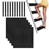 Leiterpolster | 5 Stück weiche LadderR-Unterlage mit Selbstklebendem Etagenbett | Rutschfester Schutz, verstellbare Klettbänder für Wohnheim, College, Kinderzimmer, Schlafzimmer, Wohnung