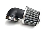 Universal Sportluftfilter 28mm 90° – Tuning Luftfilter passend für Simson S50 S51 S60, Hercules Prima 2 3 4 5 S, Zündapp, Puch Maxi Mofa Moped Mokick Roller