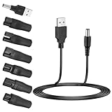 8 Stück 5V Rasierer Ladegerät USB-Netzkabel-Adapter-Set für Elektrische Haarschneider, Bartschneider, Rasiergeräte, Schönheitsgeräte, Friseurbedarf und Luftreiniger