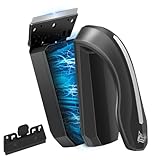 AQQA Scheibenreiniger Aquarium, Upgrade Starke Aquarium Magnet Scheibenreiniger, Fish Tank Scheibenreiniger Alge Reinigungswerkzeug mit 2 Abnehmbarem Schabern für Fischglasbecken (M)