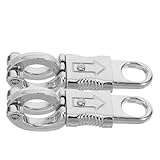 MOTHNUR 2 Stück Zinklegierung Pferde Panikhaken Schneller Metallseilclip für Reitsport Training Outdoor Vielseitiger Robuster Schnellverschluss für Führstricke und Pferdestricke