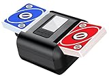 AVUMDA Kartenmischmaschine Elektrische, Automatischer Kartenmischer für 1–2 Decks One-Press Auto & Manueller Wiederaufladbar 2000mAh Geräuscharm für Poker UNO Blackjack Skip-BO Phase 10 Texas Hold'em