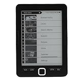 VBESTLIFE EBook Reader, 6 Zoll E-Paper E-Ink-Bildschirm Augenfreundliche E-Reader, 128 MB RAM 8 GB ROM, 1024x758 Auflösung