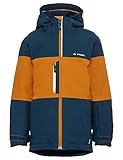 VAUDE Unisex Kinder Kids Snow Cup Jacket, Dark Sea/brown, 134-140 EU