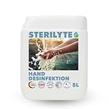 STERILYTE HD Deluxe Händedesinfektion alkoholfrei 5L neutral – Hautschonendes Desinfektionsmittel für Hände im Nachfüllkanister – dermatologisch getestet, BAuA N-112562, EN 1276 & EN 1500 geprüft