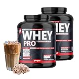 Prosport WHEY PRO Iced Coffee 2x 2350g – Whey Protein Pulver mit CFM Whey Isolat & UF Whey Konzentrat, Eiweißpulver für Muskelaufbau, Zink & Vitamin B6, essentielle Aminosäuren (EAAs)