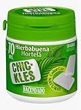 Hierbabuena Chicles, Glutenfrei, Runde Form, Minzgeschmack, Zuckerfreie Kaugummis. pack de 6 total 600 g