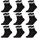 ORPAPA Herren Tennissocken (6 Paar) Sportsocken mit verstärkter Ferse & Fußspitze