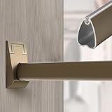 Abnehmbare Kleiderstangen für Kleiderschrank, zuschneidbare Schrankstützstangen für Zuhause, Hotel, Büro, Studio, Kleiderdisplay – Champagnerfarbene Herz-Aufhängerhalterung