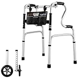 Gehhilfe Für Senioren, 8-Ebenen-höhenverstellbares Gehbock, Aufstehhilfe Senioren, Gehwagen Für Senioren, Gehhilfe Für Erwachsene, Unterarmgehstützen, Faltbares Gehgestell