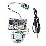 eMagTech 1 Stück Aufnehmbares Sprachmodul 49,9 X 31,1 Mm 17 Minuten Sprachaufzeichnungsmodul mit Zeilenaufzeichnungseinheit für Geburtstags- Weihnachts- Grußkarten-DIY