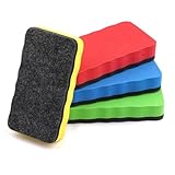4 Stück Whiteboard Schwamm,4 Farben Magnetisch Whiteboard Schwamm,Magnettafel Reiniger für Trockenreinigung auf vielen Oberflächen,Whiteboards Radierer für Whiteboards, Tafeln und Glas