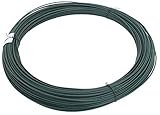 Alberts 530204 Spanndraht | verzinkt, grün kunststoffbeschichtet | Draht-Ø 3,1 mm | Länge 110 m