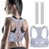 Rücken Geradehalter, Haltungskorrektur Rücken Damen Herren, Gerader Rücken Geradehalter, Posture Corrector Men, Verstellbarer Schultergurt Haltungskorrektur, Rückenstütze, Rückenstabilisator (45'-51')