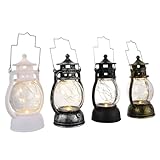 PRETYZOOM 1 Satz Retro Kleine Öllampe Sicherheitslicht Safelight Decorative Halloween Lamp Safe Lamp Laternen Vintage Lantern Halloween-led-Lampe Halloween-led-Laterne Plastik 4 Stück