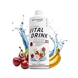 Best Body Nutrition Vital Drink ZEROP® - Kirsch-Banane, Original Getränkekonzentrat - Sirup - zuckerfrei, 1:80 ergibt 80 Liter Fertiggetränk, 1000 ml