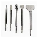 SXPXP 5-teiliges SDS-Plus-Meißelset, elektrische Hammerbohrer SDS Plus Drehbeton-Wasserkraftinstallationswerkzeuge