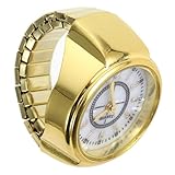 EPIGEIST Stylische Ring Watch Digitale Fingeruhr mit Großem Display Ablesbar Modisches Schmuckaccessoire für Damen und Herren Praktische Mini Quarzuhr in Elegantem Metallic-Look