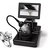 Diamond Viewer, 10,9 cm LCD-Digitaler Gürtelbetrachter mit 50-1000-facher Vergrößerung und LED-Licht zur genauen Identifizierung der Diamantbeschriftung