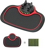 Multifunktionale Kfz-Anti-Rutsch-Matte, Handy-Halterung, Anti-Rutsch-Pad, Armaturenbrett-Halterung, Nummer, Parkplatz, Handyhalterung, 360° drehbar, rutschfest, Armaturenbrett, Klebepad, Handyhalter