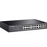 TP-Link TL-SF1024D Desktop/Rackmount Fast Ethernet Netzwek Switch (24x 10/100Mbit/s Ports, Metallgehäuse, Plug&Play, Lifetime warranty)